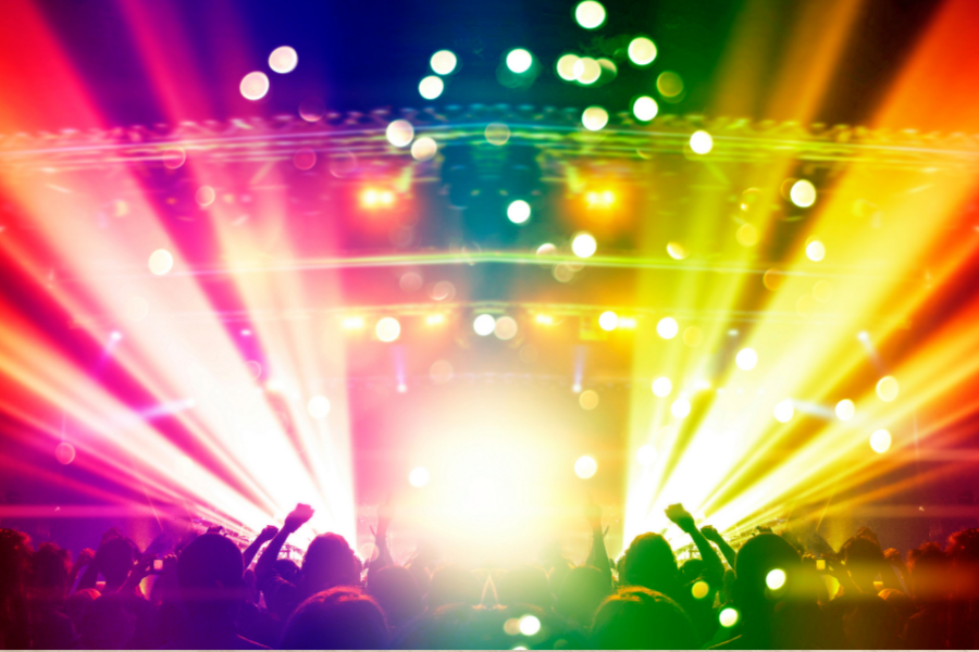 Party lights, points to place a hold on entertainment at the Main Library.
