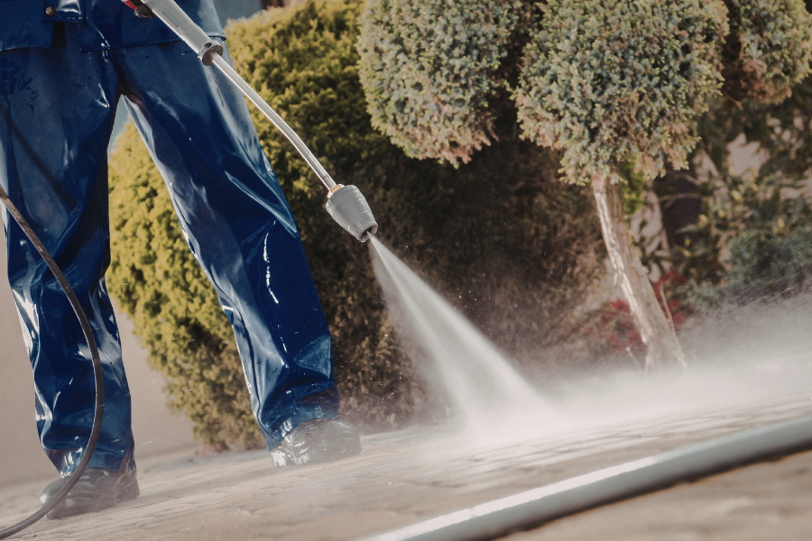 A pressure washer, points to place a hold on yard tools and gardening at the Main Library.